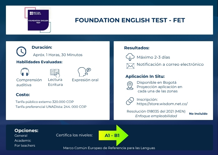 FET – FOUNDATION ENGLISH TEST